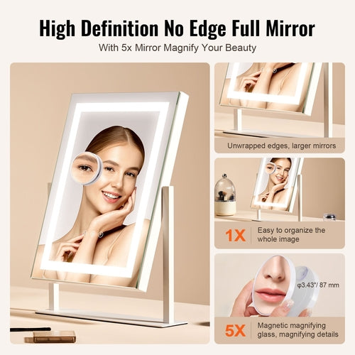 Espejo de Maquillaje Premium con Luces LED | ASV BeautyGlow